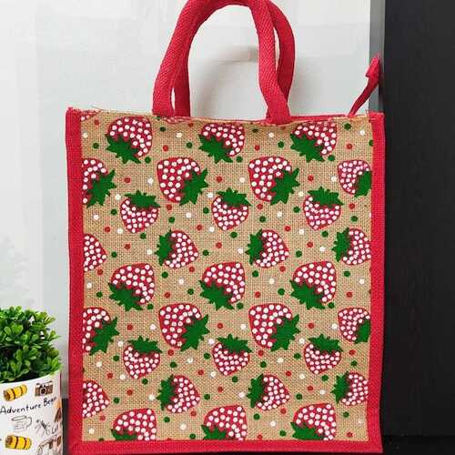 Jute Canvas Printed Bag