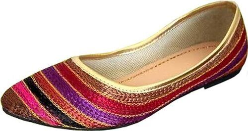 Multicolor Embroidered Rajasthani Jutti For Women