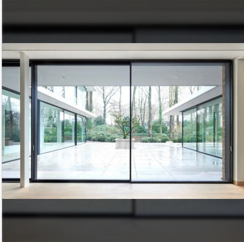 Polished Glass Sliding Door