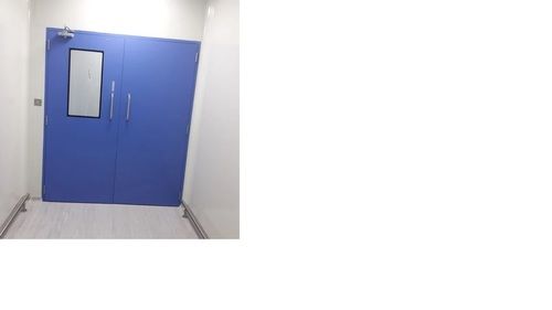 Clean Room Partition - Mild Steel, Custom Size, Off White And Off Blue | Commercial Application