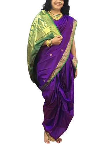 Traditional Readymade Nauvari Saree (Yellow, Green) in Chandigarh at best  price by Meena Bazaar - Justdial