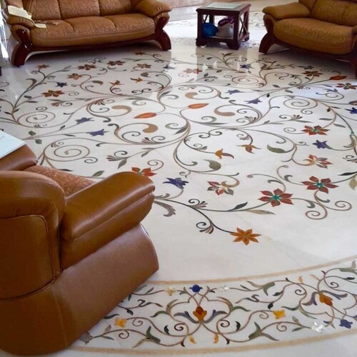Marble Inlay Flooring Service Thickness: 1.6 Inch
