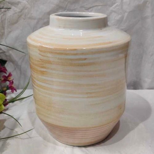 Round Hand Painted Ceramic Flower Vase Height: 19  Centimeter (Cm)