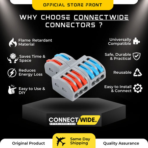 Mutlicolor Wire Connector 2 In 6 Out at Best Price in Bhopal | Connect Wide