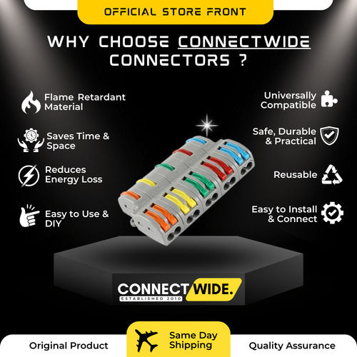 Mutlicolor Wire Nut Connector 5 In 10 Out