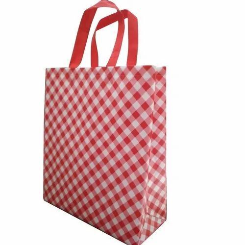 Red Printed Non Woven Shopping Bag