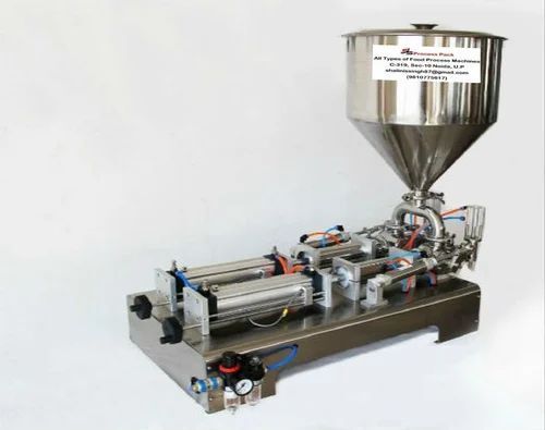 Piston Filling Machine - Electric, Metal Construction | Rust Proof, Corrosion Resistant, Highly Efficient, Durable