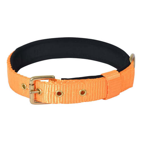Dog Wala Reflective Nylon Dog Leash With Collar Set For Dogs ,Orange
