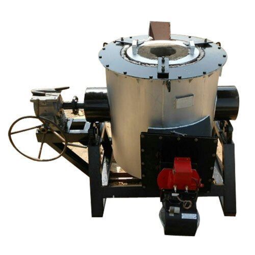 Copper Melting Furnace - Semi-Automatic, 150mm x 1500mm x 300-3000mm Dimensions, 440V Electric Power, 0-1000 kg Material Loading Capacity, New Industrial Silver Finish