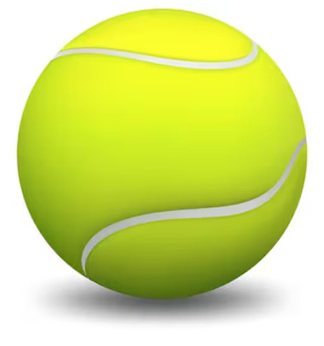 tennis ball isolated