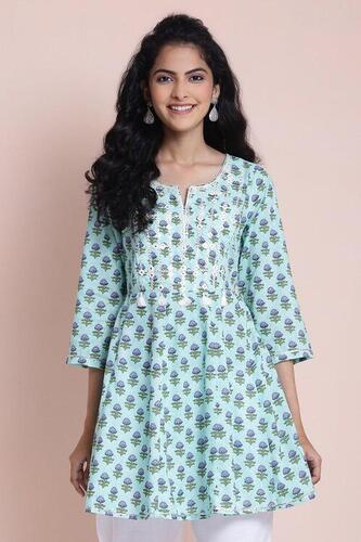 Cotton Kurtis - Printed Casual Wear, 3/4th Sleeve, Washable & Breathable