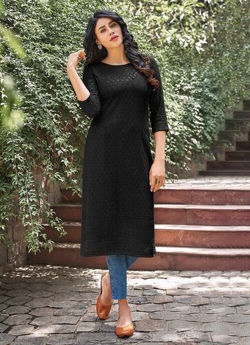 Designer Ladies Crepe Kurti