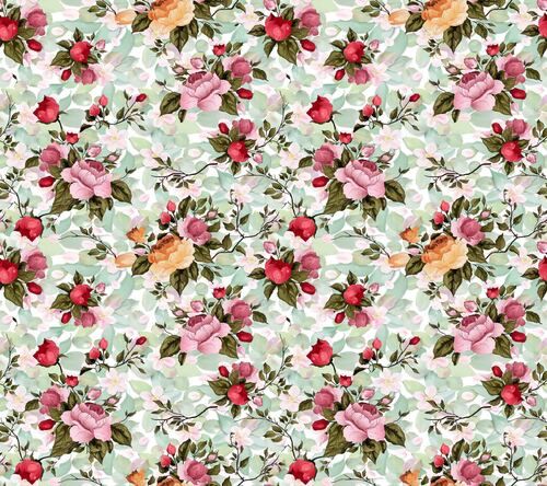 Flower Printed Digital Fabric