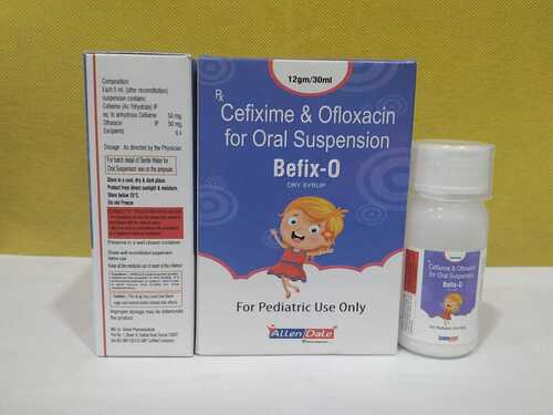 Cefixime And Ofloxacin Oral Suspension - Effective Antibiotic Blend for Bacterial Infections | Highly Prescribed, Long Shelf Life