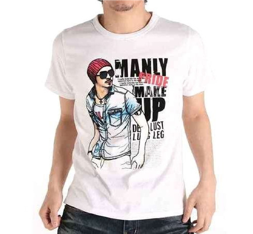 Mens Cotton Printed T Shirt