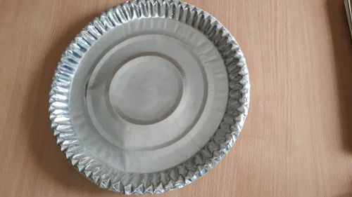 Round Disposable Silver Paper Plate