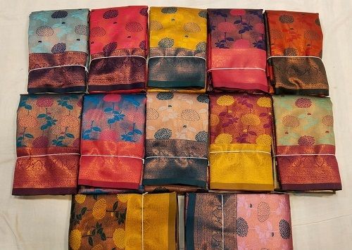 Ladies Casual Wear Multi-Color Designer Art Silk Saree