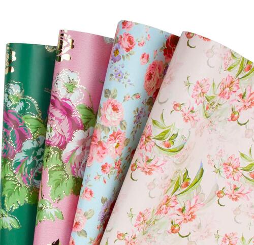 Multi-Color Designer Printed Floral Paper