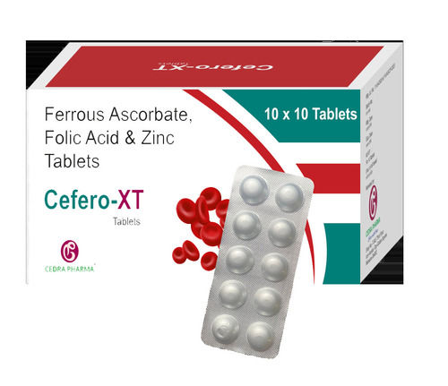 Ferrous Ascorbate Folic Acid And Zinc Tablets