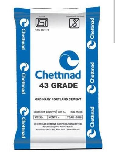 A Grade 100 Percent Purity Corrosion Resistant High-Grade Chettinad Cement For Building Construction