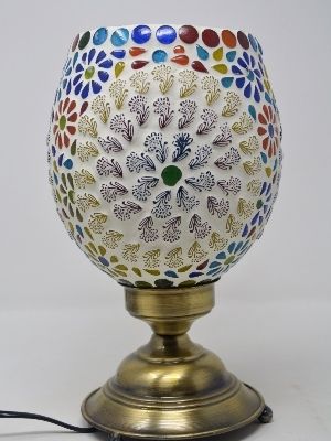 Mixed Mosaic Glass Lamp