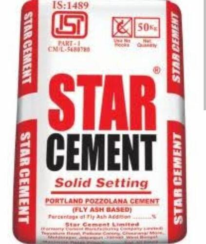 A Grade 100 Percent Purity Corrosion Resistant High-Grade Star Portland Pozzolana Cement