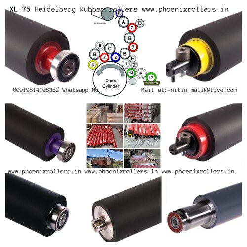 Heidelberg Xl 75 Rubber Rollers Offset Printing Press at Best Price in