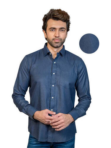 Casual Wear Regular Fit Full Sleeve Breathable Readymade Mens Plain Shirts