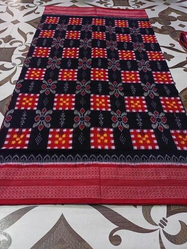 Red multicolor silk handwoven sambalpuri saree – GoCoop