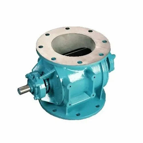 Color Coated Corrosion Resistant Steel Rotary Air Lock Valve For Pipe Fittings