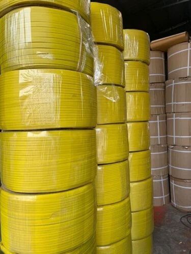 High Strength Waterproof Plain Polypropylene Yellow Box Strapping Roll