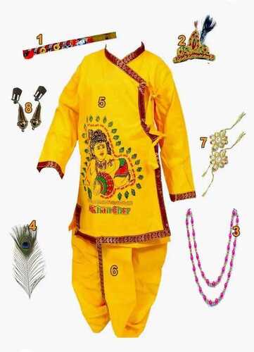 Multi-Color Designer Kids Krishna Fancy Drama Dress