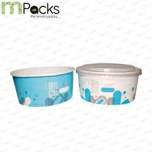 Portable Durable Printed Biryani Packaging Box With Transparent Lid