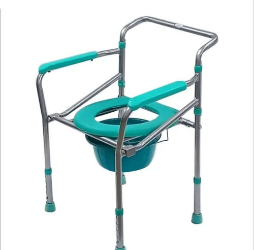 Portable Durable Adjustable Foldable Commode Chair