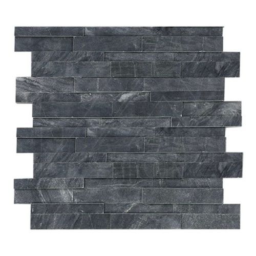 Polished Finish Water Resistant Crystal Black Decorative Marble Stone Wall Panel