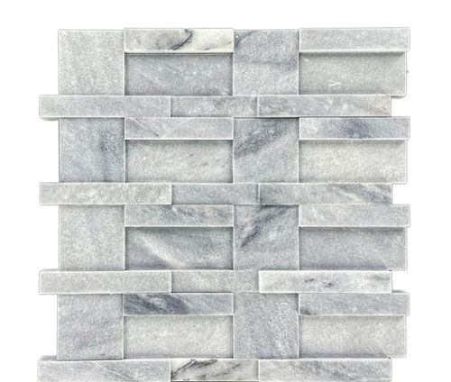 Polished Finish Water Resistant Stormy Grey Decorative Marble Stone Wall Panel