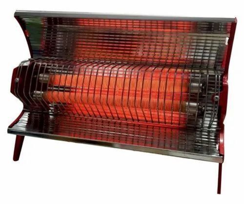 Electric Room Heater - Corrosion Resistant, Freestanding, Electric Power Supply | Black Finish, Ideal for Homes and Hotels, Made in India