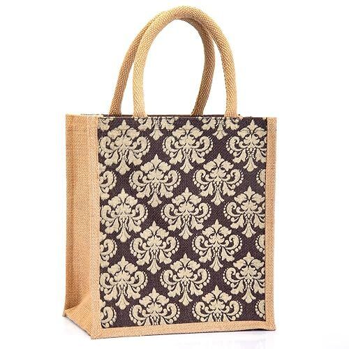 Jute Shopping Bags - Machine Washable, Eco Friendly, Plain & Printed Patterns