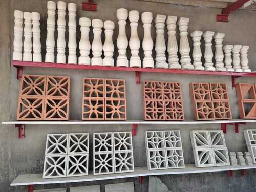 भवन निर्माण के लिए लंबे समय तक चलने वाला अनोखा डिज़ाइन सीमेंट जाली और स्तंभ