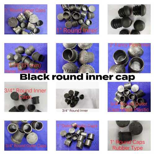 Plastic Round Inner Cap for Tent Chair Foot Fitting