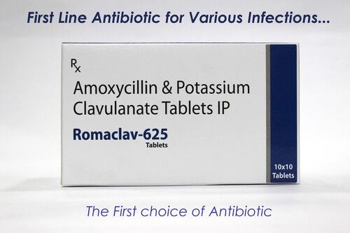 ROMACLAV 625 - Amoxicillin 500 mg + Clavulanic Acid 125 mg