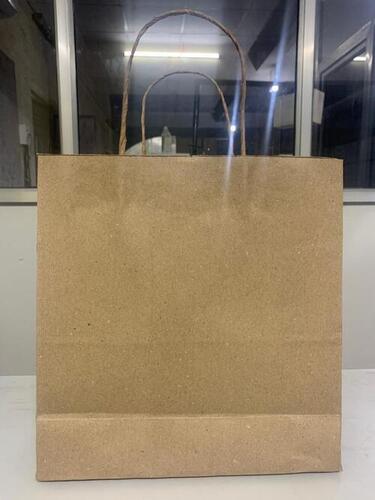 Plain Brown Color Shopping Bag