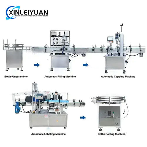 Automatic Bottle Labeler Liquid Filling Capping And Labeling Machine