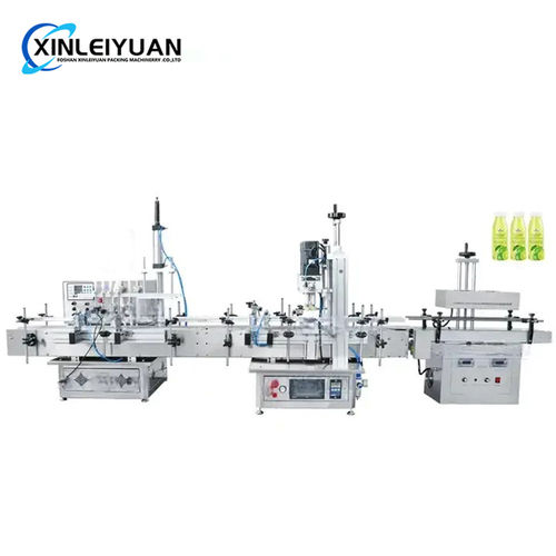 Diving Nozzles Magnetic Pump Filling Capping Induction Aluminum Foil Sealing Machine