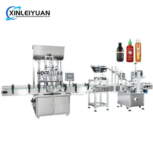 Head Paste Filling Capping Machine Line With Cap Vibratory Bowl