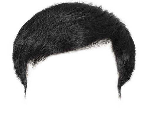 Daily Usable Natural Black Shiny Silky Short Human Hair Wigs for Mens