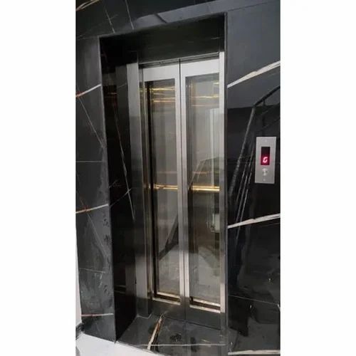 Glossy Finish Stainless Steel Heavy Duty Electrical High Speed Residential Glass Elevators