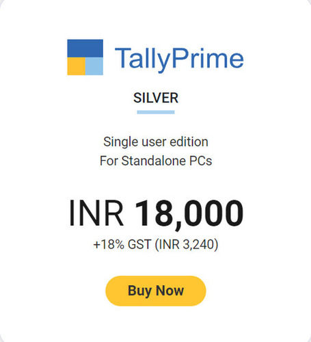 Tally Prime Silver Accounting Software