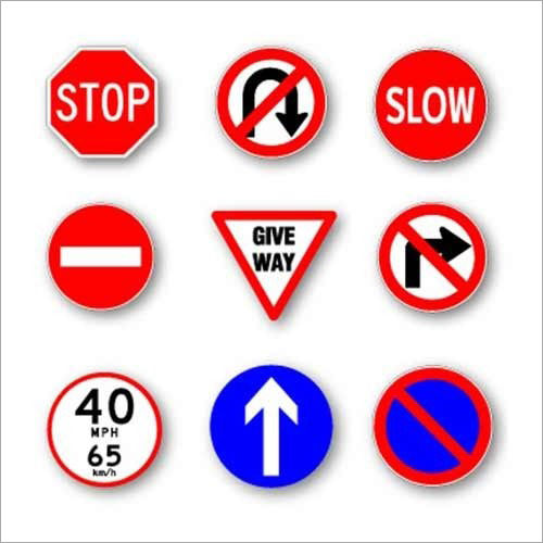 Pole Mounted Water Resistant Traffic Sign Board for Road Safety