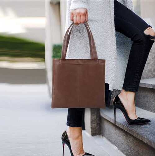 Plain Leather Bags